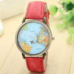 Travel By Plane Quartz Watch (Red)