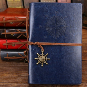 Vintage Leather Travel Journal (Red)