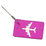 Mini Rectangle Aluminium Alloy Luggage Tag (Pink)