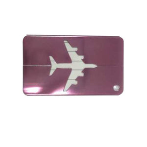 Mini Rectangle Aluminium Alloy Luggage Tag (Brown)